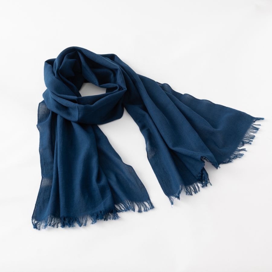 ストール藍染ダーク