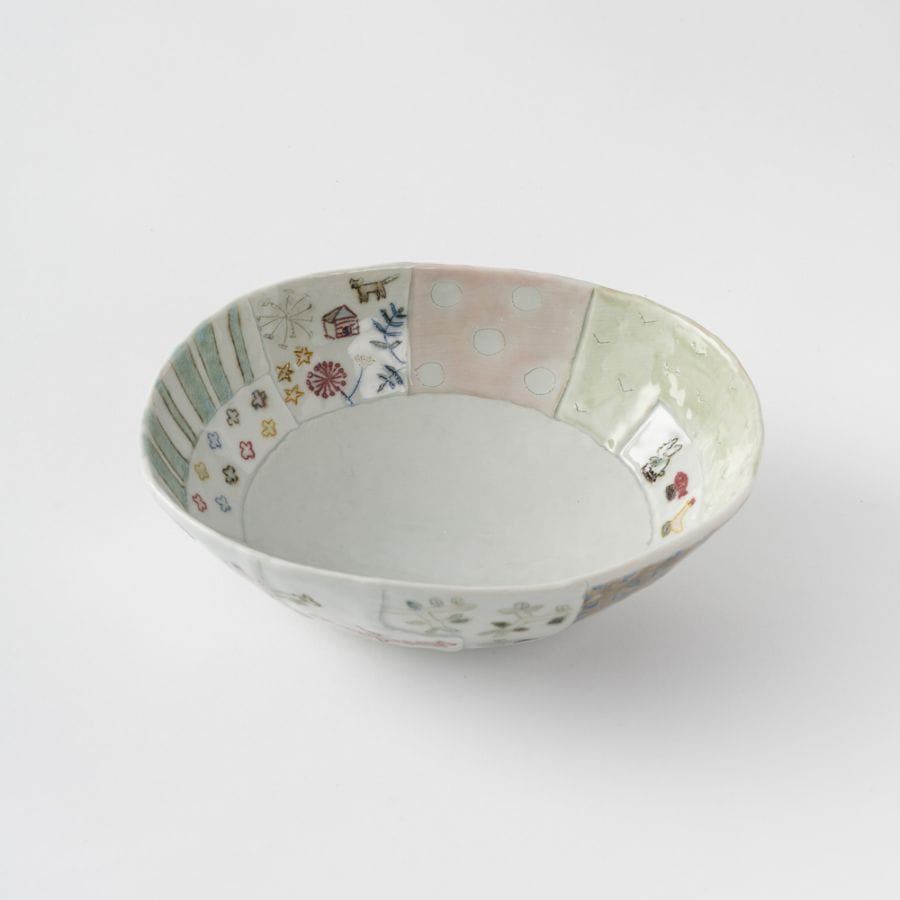 砥部焼はりあわせオーバル鉢