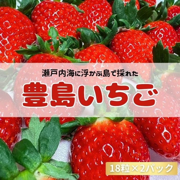 【期間限定】豊島いちご　大粒１２～１８粒×２パック