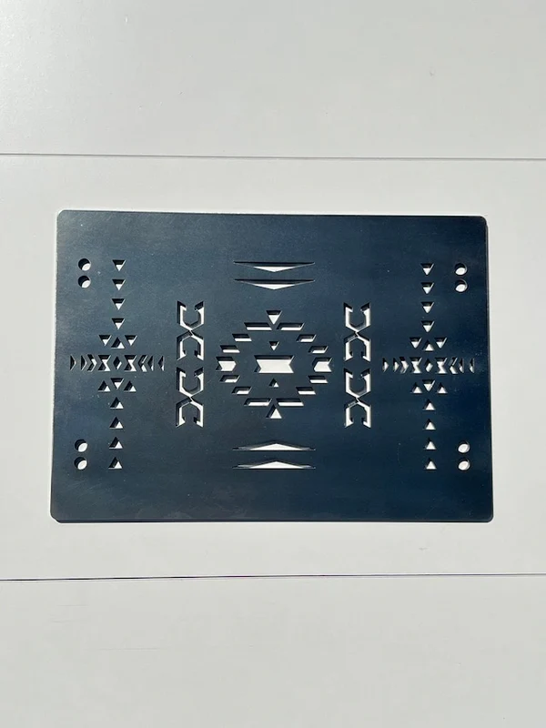 グリル鉄板Ｌ　オルテガ柄　4.5㎜厚（オプション部品）