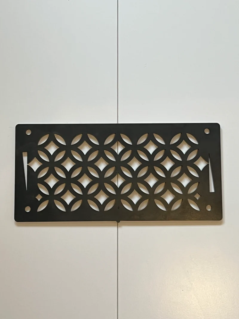 グリル鉄板Ｓ和柄　4.5㎜厚（オプション部品）