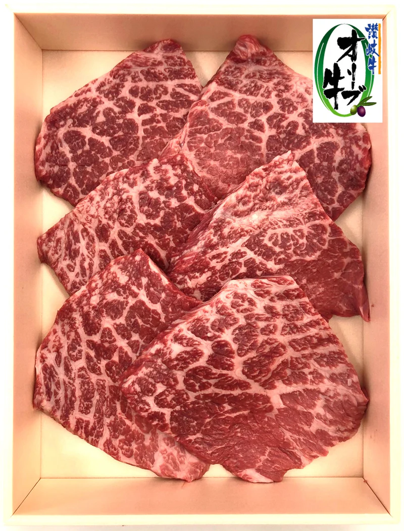 オリーブ牛　モモステーキ400ｇ(枚数4～6枚)