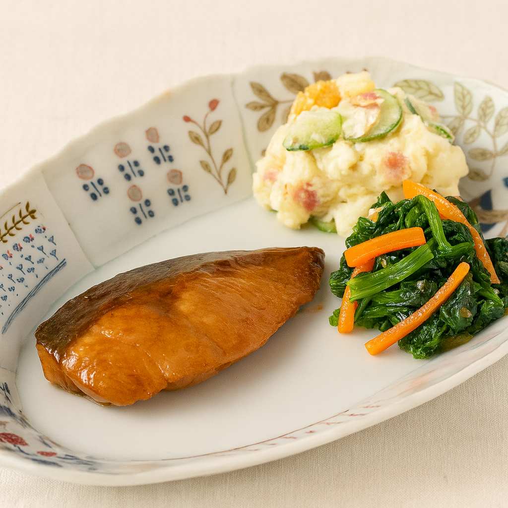 砥部焼はりあわせオーバル波皿