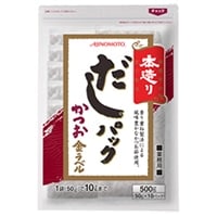 【常温】本造り だしパック かつお金ラベル 50G (味の素株式会社/水産加工品/乾物)