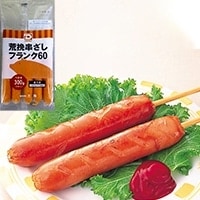 【冷凍】荒挽串刺しフランク 60G　5食入 (株式会社大冷/ハム・ソーセージ/ソーセージ)