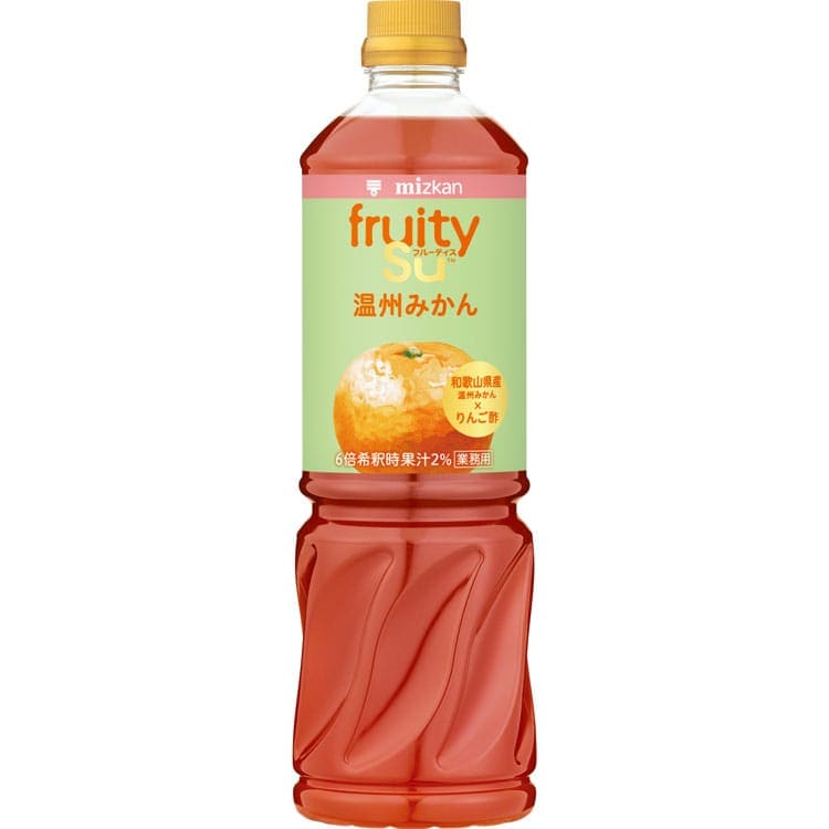 【常温】業務用フルーティスりんご酢温州みかん 1L (株式会社Mizkan/果汁飲料)