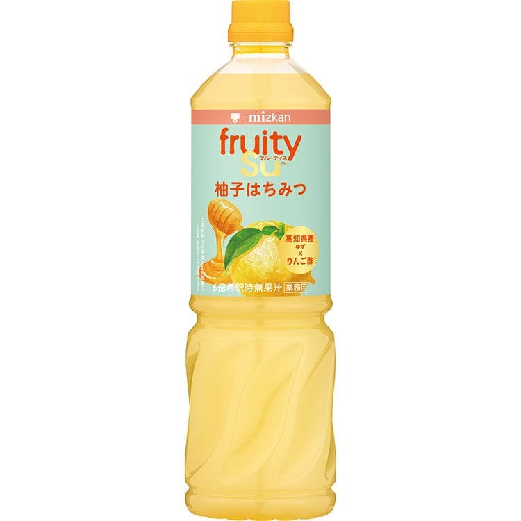 【常温】業務用フルーティスリンゴ酢柚子はちみつ 1L (株式会社Mizkan/果汁飲料)