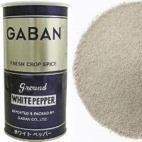 【常温】ホワイトペッパー パウダー(丸缶) 420G (ハウスギャバン株式会社/コショー)