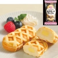 【冷凍】ミニパックカスタードワッフル 30G　20食入 (株式会社大冷/冷凍ケーキ/その他)