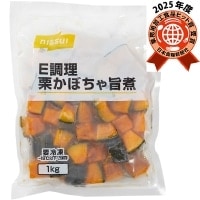 【冷凍】E調理 栗かぼちゃ旨煮 1KG (株式会社ニッスイ/煮物)
