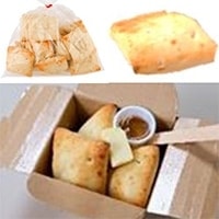 【冷凍】小さい四角いフォカッチャ　10食入 (株式会社デルソーレ/洋風調理品/パン)