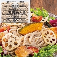 【冷凍】「健美麺」風味豊かな五穀めん(食塩不使用) 200G　5食入 (シマダヤ株式会社/和風調理品/うどん)
