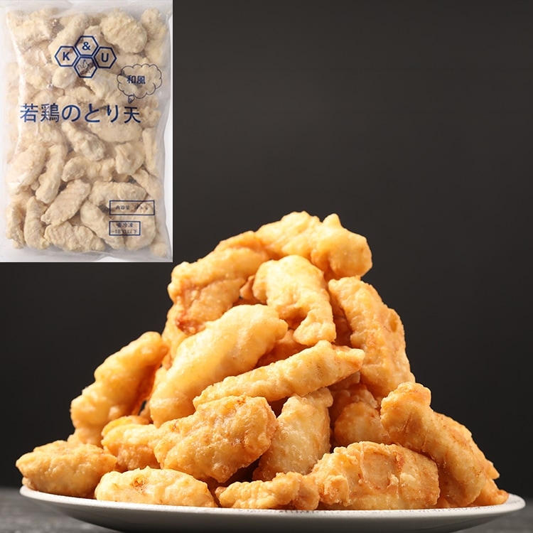 【冷凍】若鶏のとり天 500G (株式会社フーズアイ/鶏加工品/鶏その他)