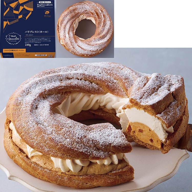 【冷凍】FCケーキ パリブレスト(ホール) 210G (株式会社フレック/冷凍ケーキ/フリーカットケーキ)
