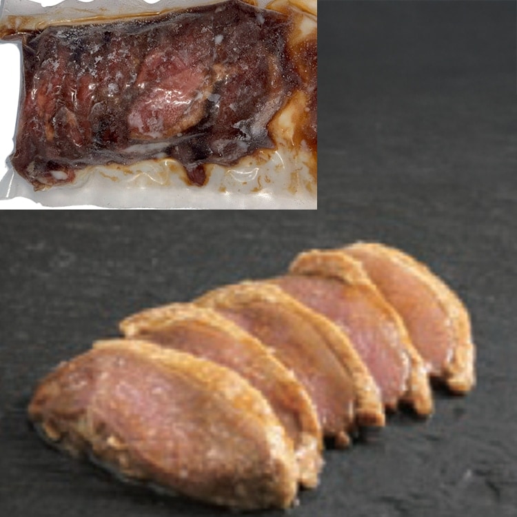 【冷凍】和風合鴨ローススライス 200G (ジーエフシー株式会社/鴨肉)