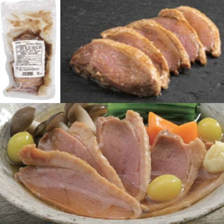 【冷凍】和風合鴨ローススライス 200G (ジーエフシー株式会社/鴨肉)