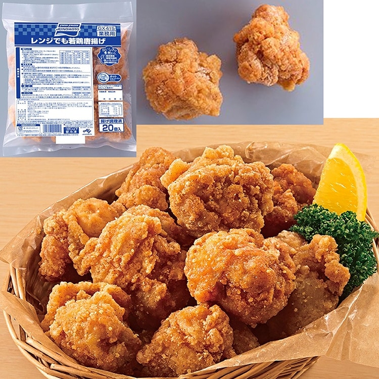 【冷凍】レンジでも若鶏唐あげ 600G (味の素冷凍食品株式会社/鶏加工品/唐揚)