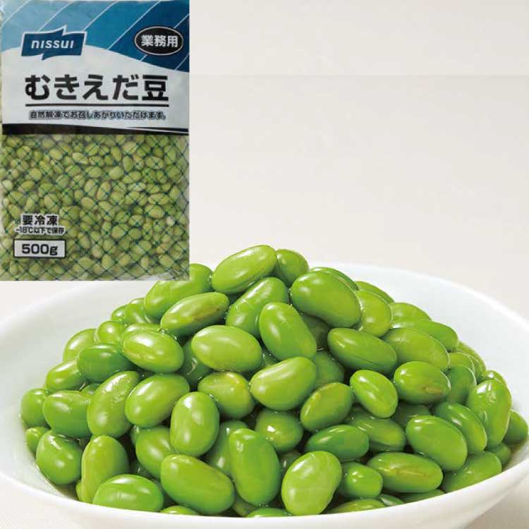 【冷凍】むきえだ豆(自然解凍) 500G (株式会社ニッスイ/農産加工品【冷凍】/まめ)