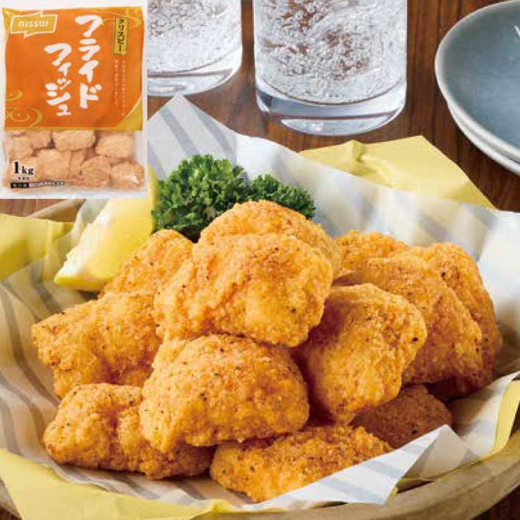 【冷凍】クリスピーフライド フィッシュ 1KG (株式会社ニッスイ/洋風調理品/フライ)