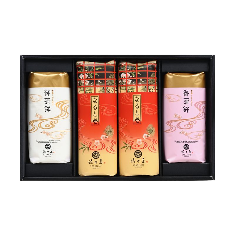 おせち-503 (紅白板蒲鉾となると巻 合計4本 化粧箱入)