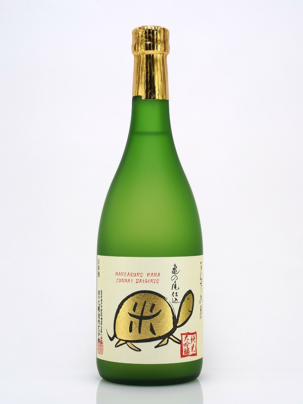まんさくの花 純米大吟醸 原酒 亀ラベル GOLD 金箔付 720ml