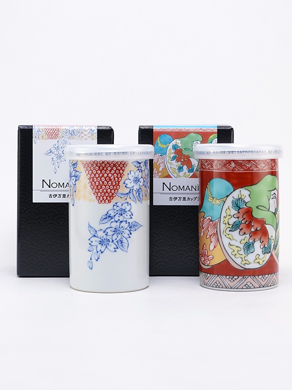 古伊万里 カップ酒 NOMANNE 《桜錦・変わりだるまセット》 180ml × 2本入