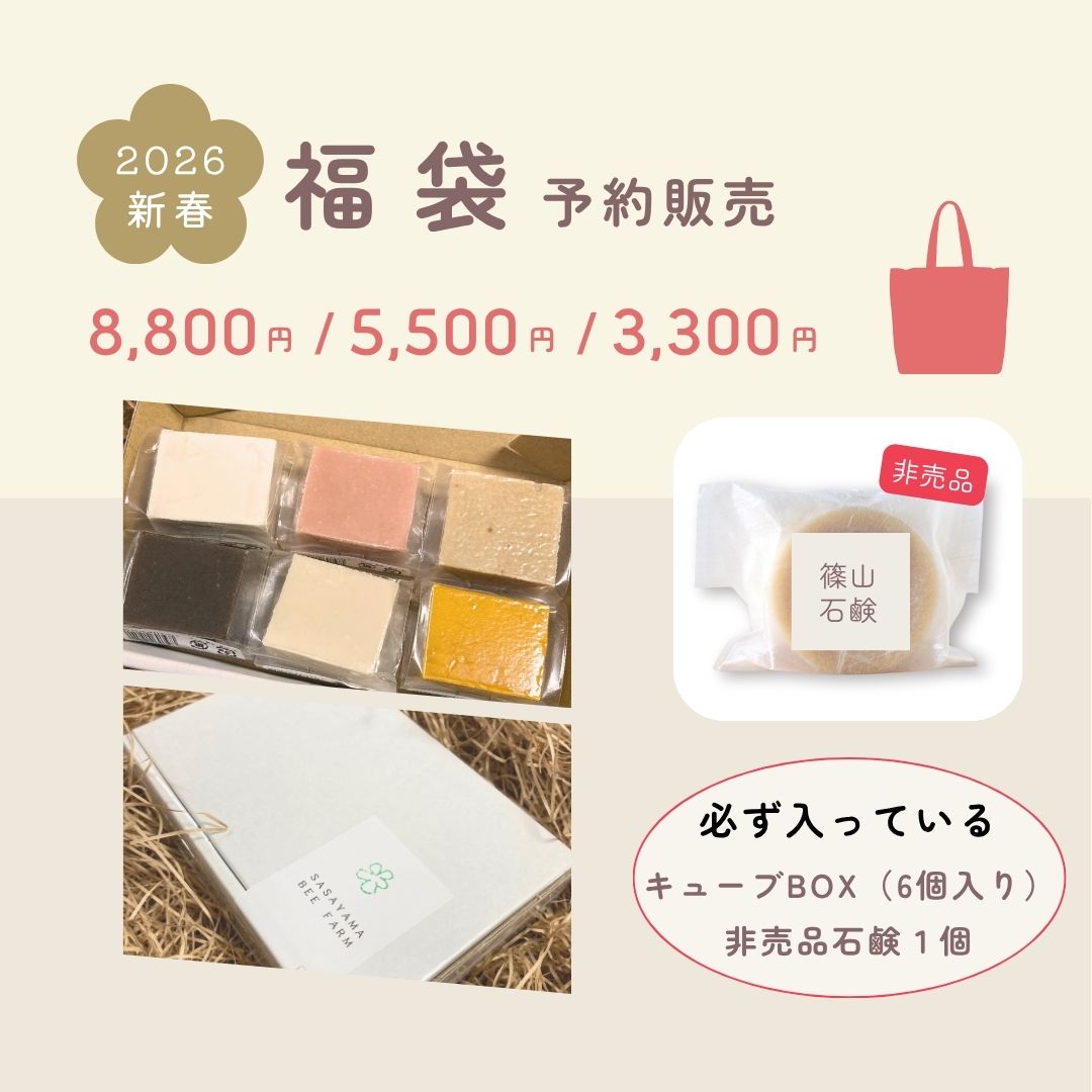 12月28日 予約受付開始 // 福袋 【 非売品石鹸・キューブBOXが必ず
