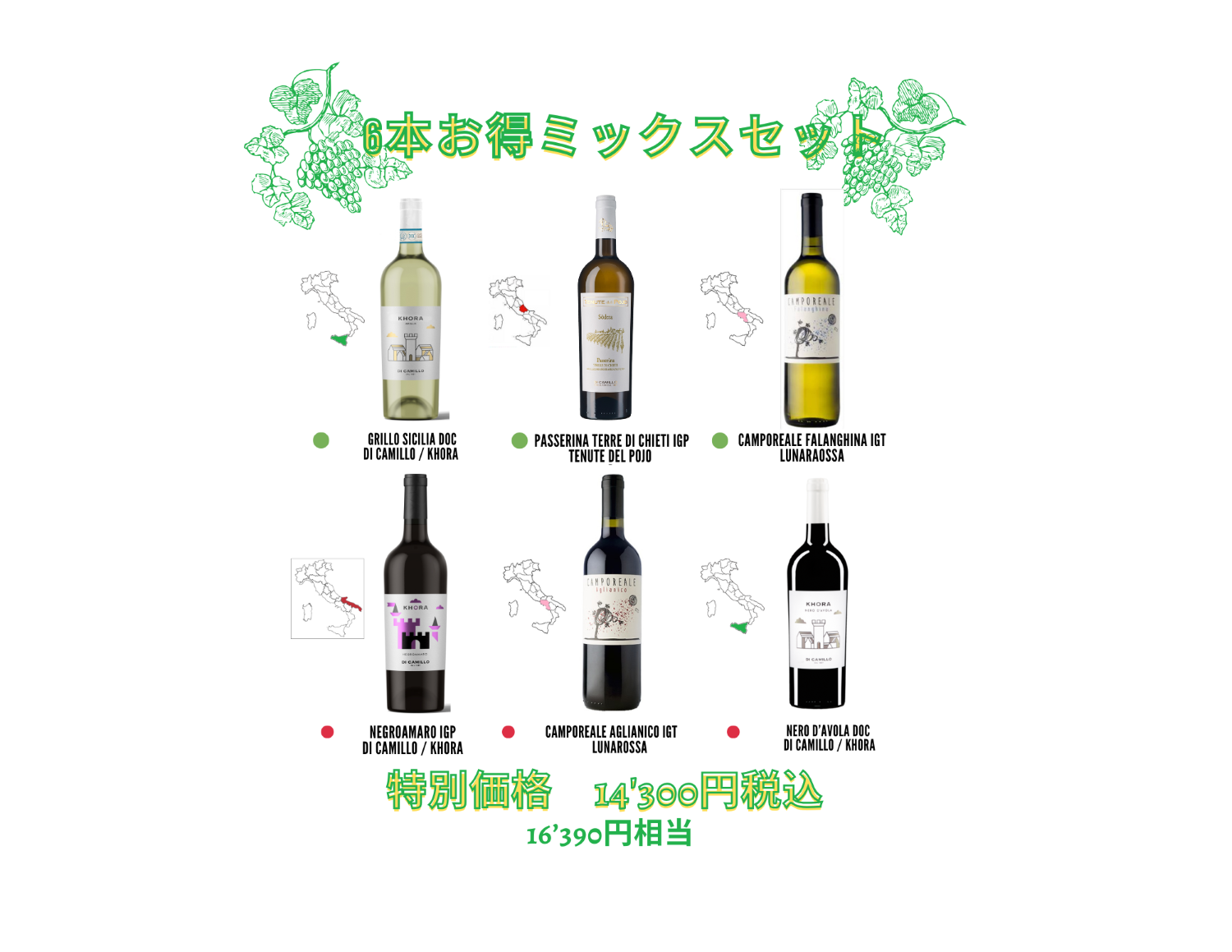 6本お得ミックスセット