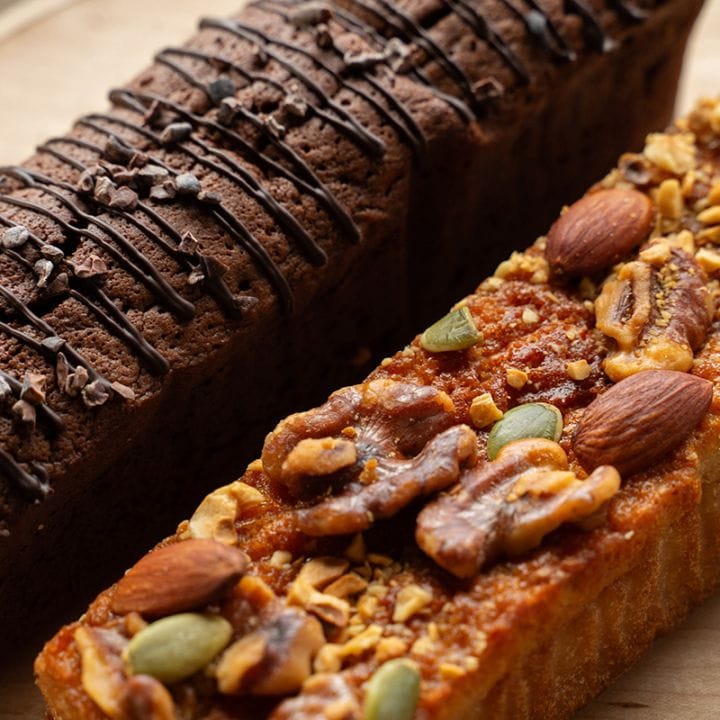 濃厚な2つのパウンドケーキ