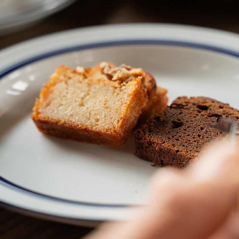 濃厚な2つのパウンドケーキ