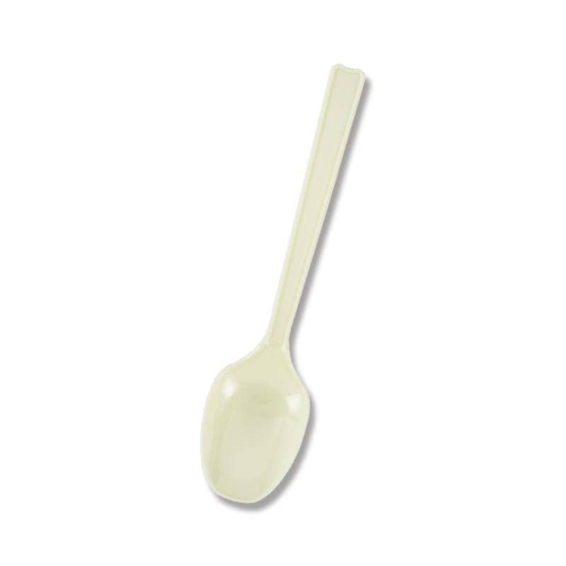 使い捨てスプーン 使い捨てスプーン 16cm アイボリー 単袋 100本入 | 飲食消耗品