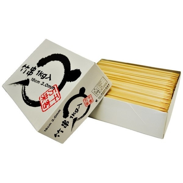 業務用 竹串 3mm×18cm 約1000本 1kg入 | 飲食消耗品
