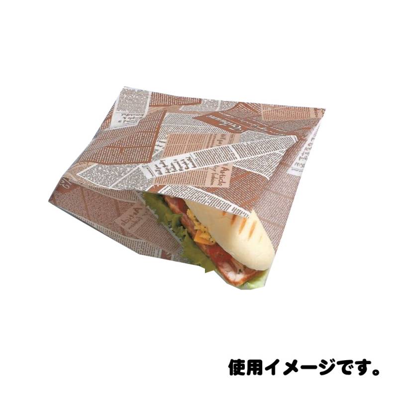 ケース販売】バーガー袋 NO．18 アーティクル 3000枚