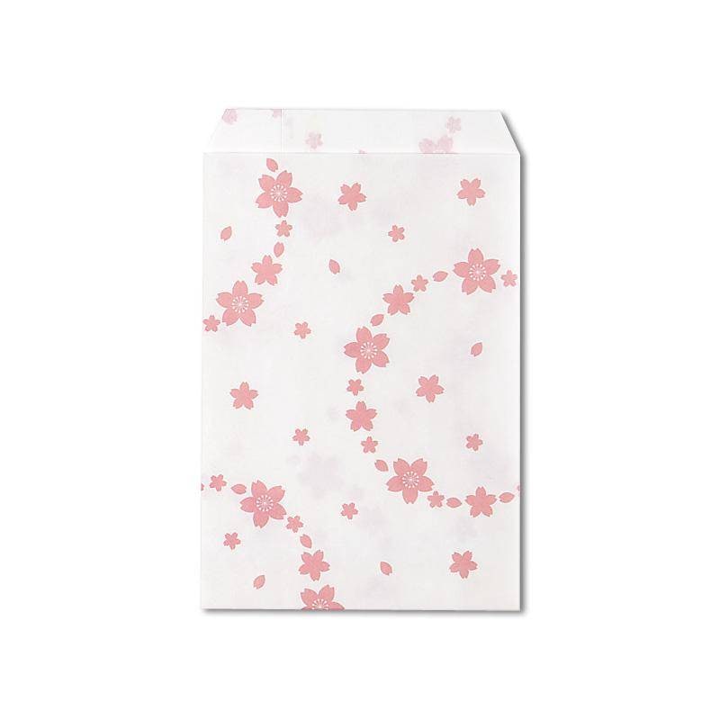 【明日まで出品】ギフト用紙袋付STELLA エフェクトロッドナデシコサクラ 紙袋 柄小袋 Rタイプ R－50 舞桜 200枚<br>【業務用 平袋