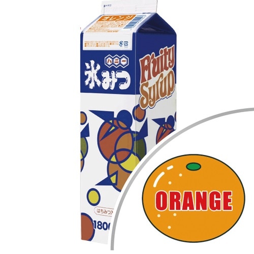 ケース販売】ハニー 業務用 氷みつ オレンジ 1．8リットル 8本入