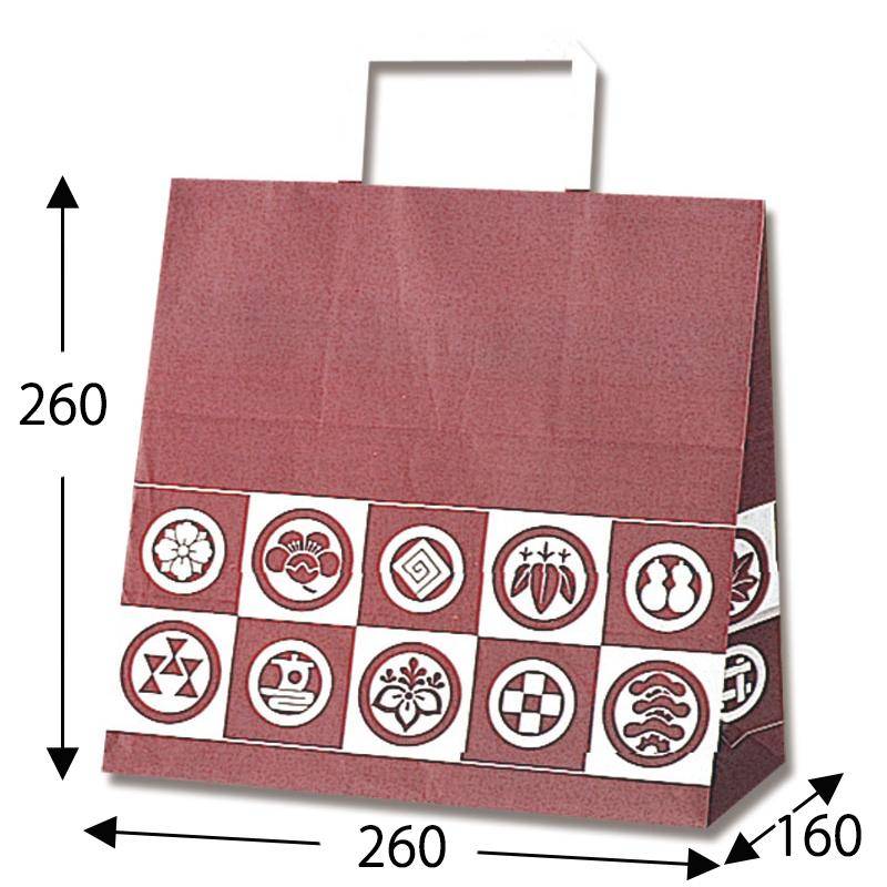 紙袋 手提げ E 御用達 50枚 （幅260×マチ160×高さ260mm