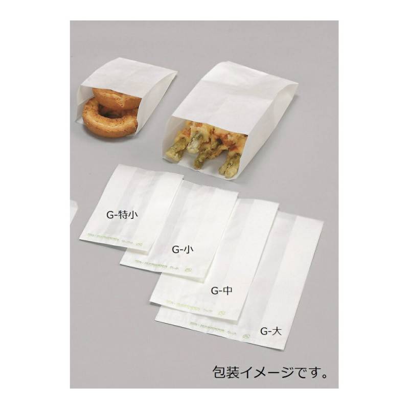 食品用袋　業務用袋　耐油袋 ニュー耐油袋 G－中 100枚 <br>サイズ：巾190