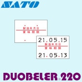 ハンドラベラー Duobeler 220 用標準 ラベル 220-4 製造年月日 賞味期限 100巻 SATO サトー|Duobeler220|ハンドラベラー