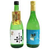 菊文明 合鴨純米原酒・純米吟醸セット<br>720ml×2<br>●ご好評につき販売終了。