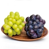 【ご好評につき販売終了】<br>総領産ナガノパープル&シャインマスカット<br>2房（800ｇ以上）
