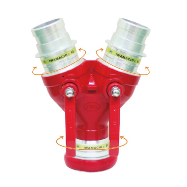 【受発注】イワマチ双口接手【消防団・操法】