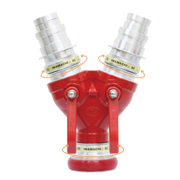 【受発注】 イワマチマルチ双口接手【消防団・操法】