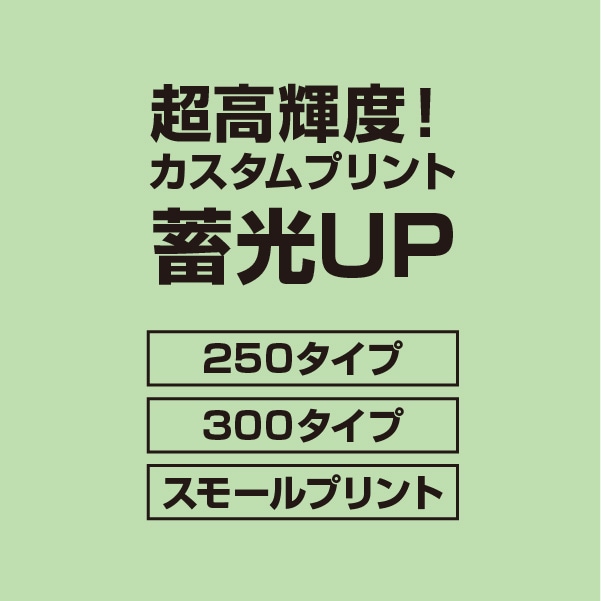 【超高輝度】カスタムプリント蓄光UP