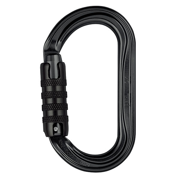 PETZLカラビナ オーケートライアクトロック 【ブラック】｜petzl