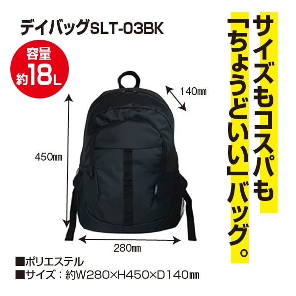 在庫限り】デイバッグSLT-03BK｜バッグ｜セイバーズ公式ECサイト
