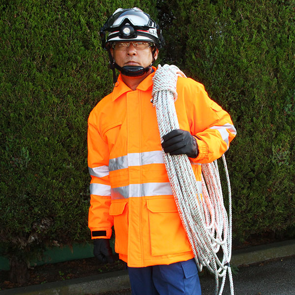 受発注】高視認性 防水・防寒コート SC-8575｜☆シーズンアイテム