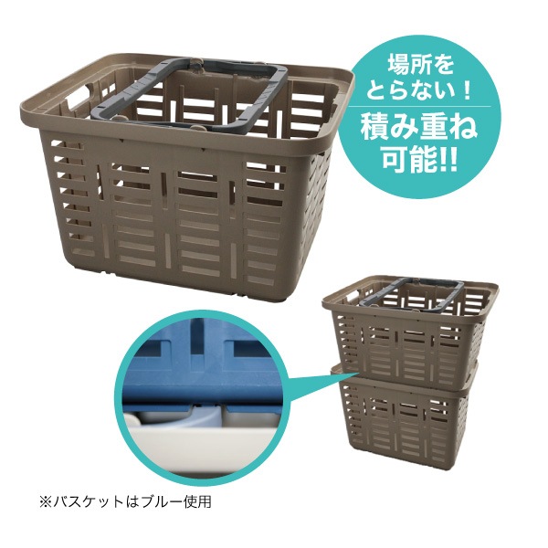 積み重ね式スーパーバスケット