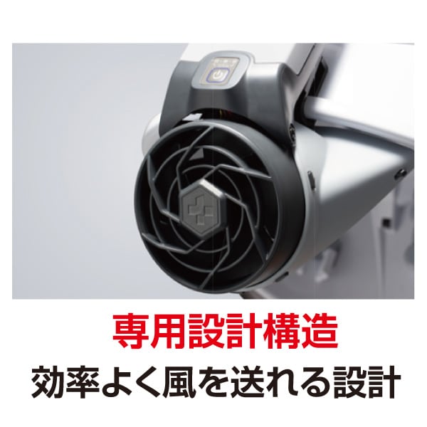 【受発注】ヘルメット取付式 送風機(バッテリーパック付)