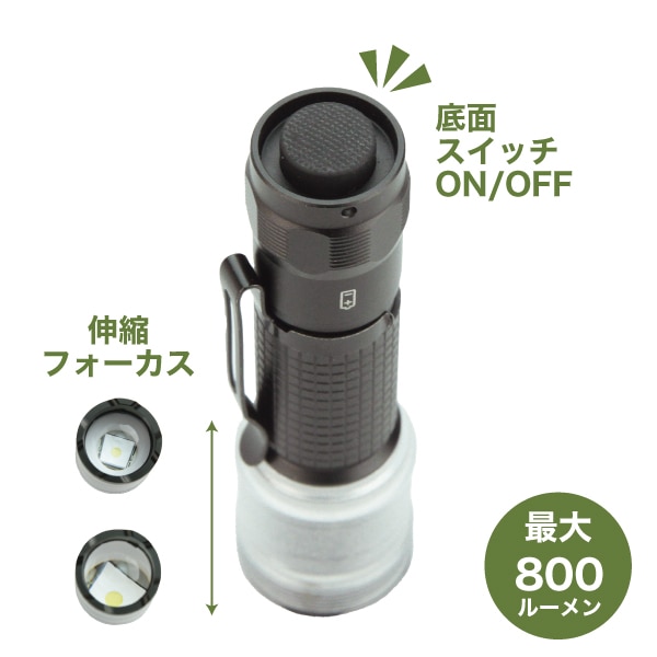 PEETPEN C6【WUBEN】｜ハンディ・ペン・キャップライト｜セイバーズ