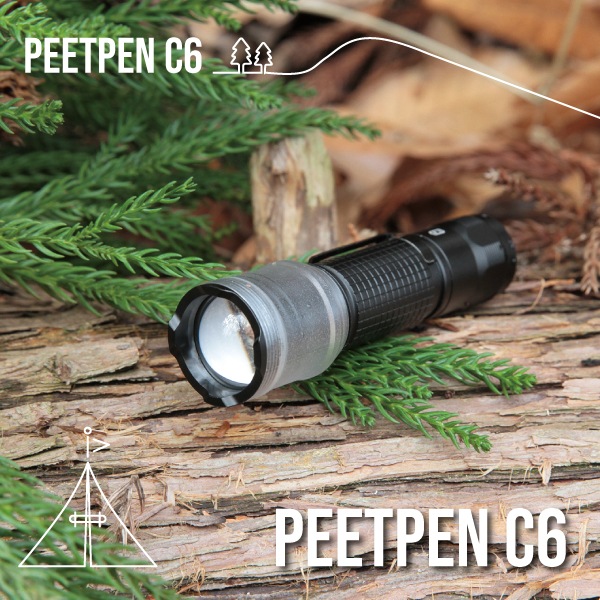 PEETPEN C6【WUBEN】｜ハンディ・ペン・キャップライト